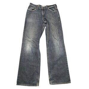 Lee Cooper Jeans Mens 34x32 Dark Wash Hammonds Denim Loose Fit Workwear